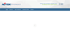 Desktop Screenshot of nutekortho.com